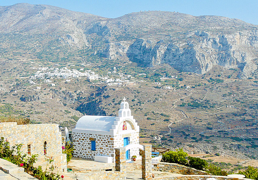 The windmills of Machos are located on a high mountain above the villages of Tholaria and Langada on Amorgos in the Cyclades.