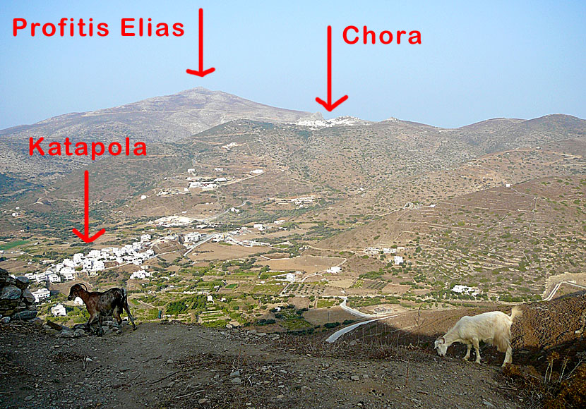 Hike from Chora to Profitis Ilias on Amorgos