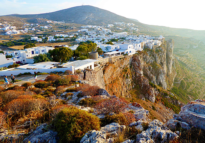 Chora on Folegandros in the Cyclades.