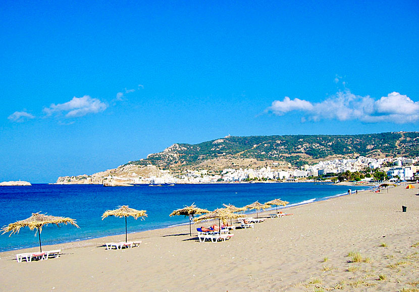 The beach of Pigadia on Karpathos.