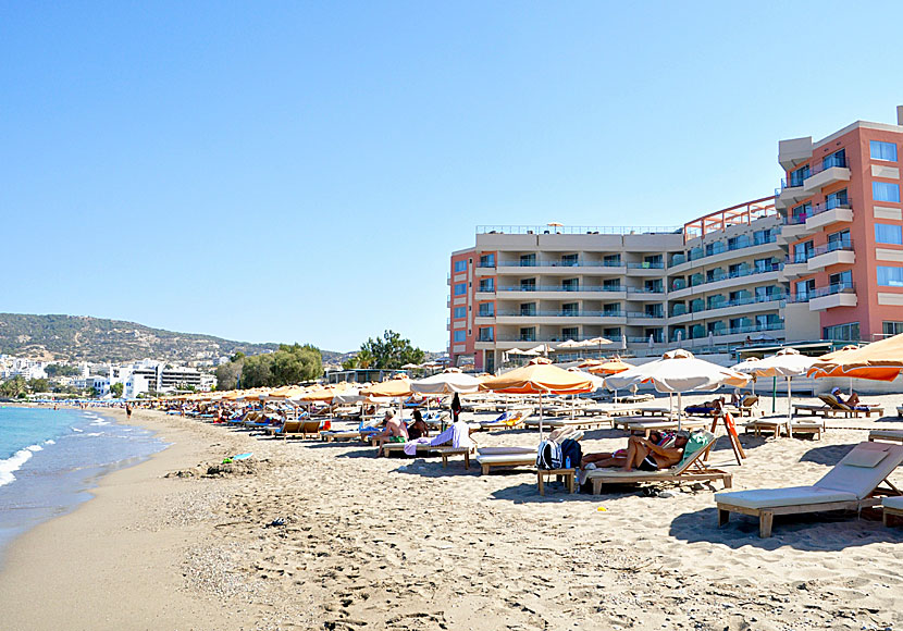 Good hotels near the sandy beach of Pigadia on Karpathos.