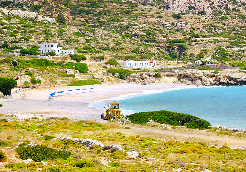 The best beaches on Karpathos. Potali beach.
