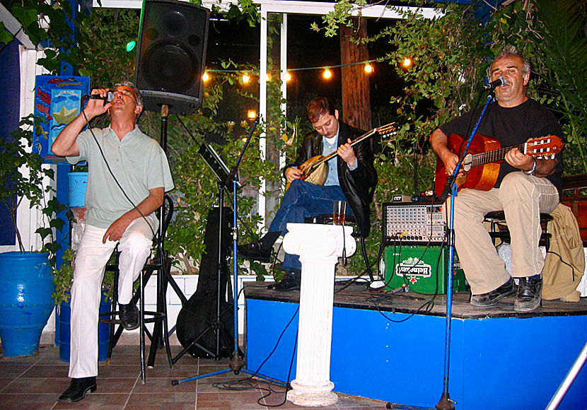 Pelagos Music Taverna in Pigadia is a must for anyone who likes Greek music.