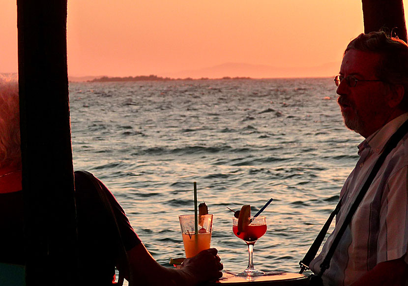 Mykonos' most common attraction is probably a sunset drink.