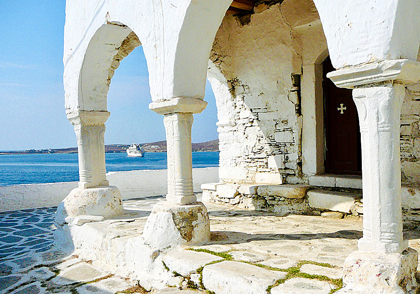 Old fine churches and chapels in Parikia on Paros.