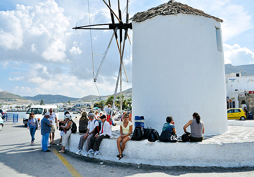 The windmill in the port is something of a symbol of Paros and Parikia.
