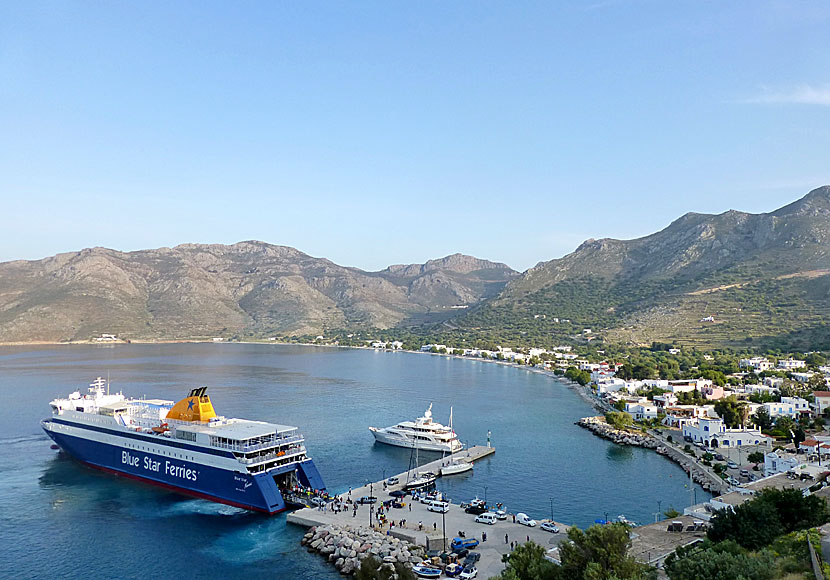 Travel with Blue Star Ferries between Rhodes and Tilos.