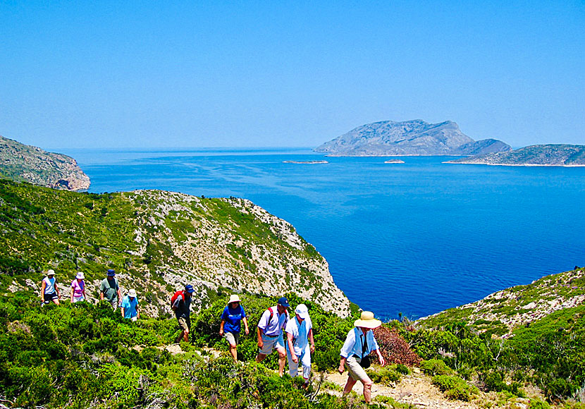 Hike in the Marine National Park on the island of Kyra Panagia near Alonissos.