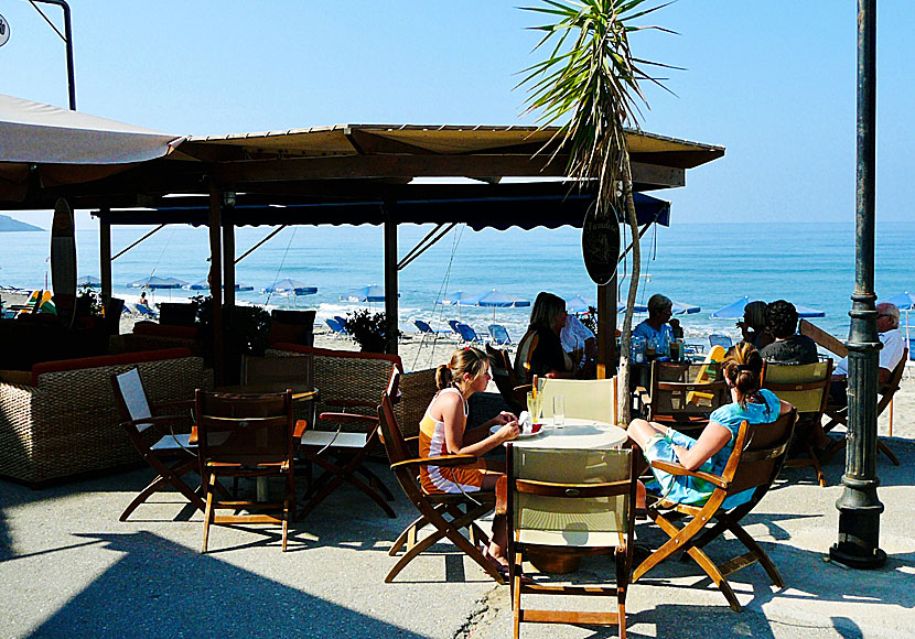 Cafe Babis at Kalamaki beach.