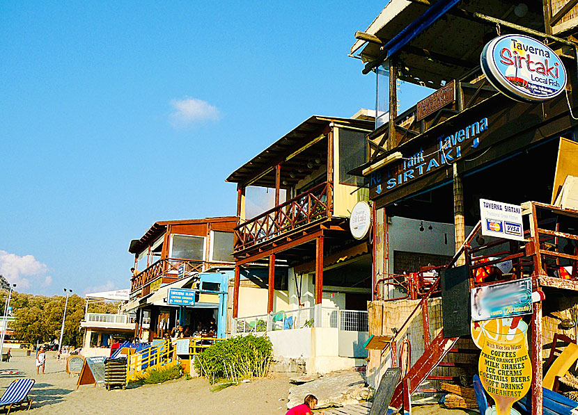 Cool restaurants, taverns and bars in Matala.