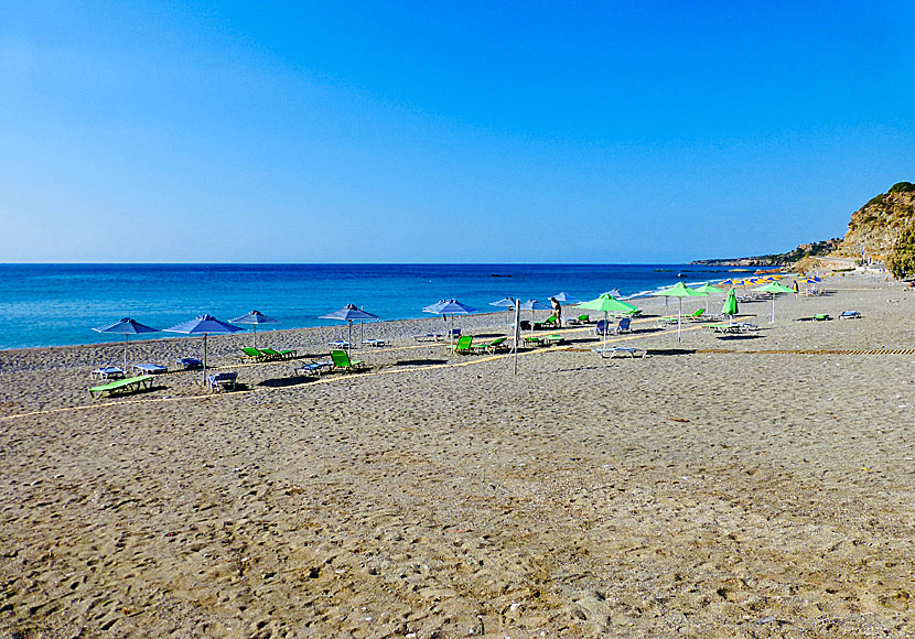 The beaches Korakas, Rodakino, Hohlakas or Sunrise in southern Crete.