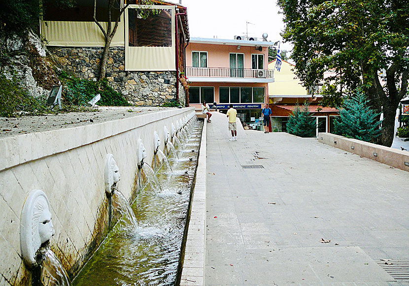 The Lion Fountain is the most popular attraction in Spili.