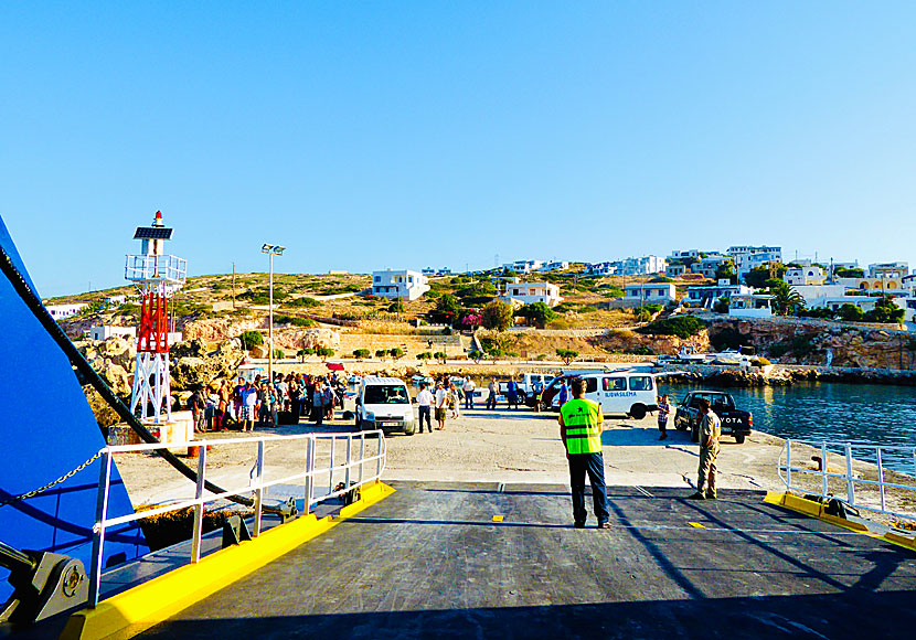 Blue Star Ferries services all the islands of the Small Cyclades, including Donoussa.