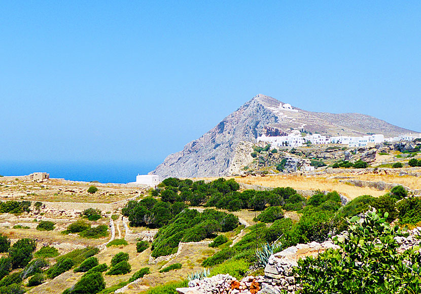 When you hike on Folegandros, you must not miss going up to the Church of the Panagia.