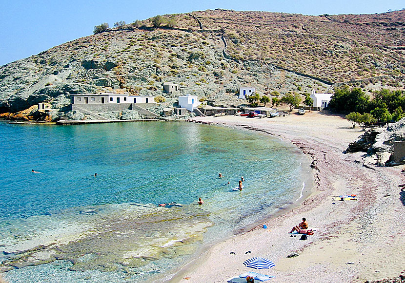 Agios Georgios beach on Folegandros in the Cyclades.