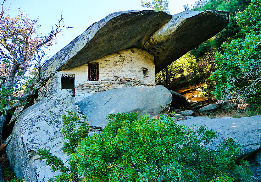 Don't miss Theoktistis Monastery if you want to see anti-pirate houses on Ikaria.