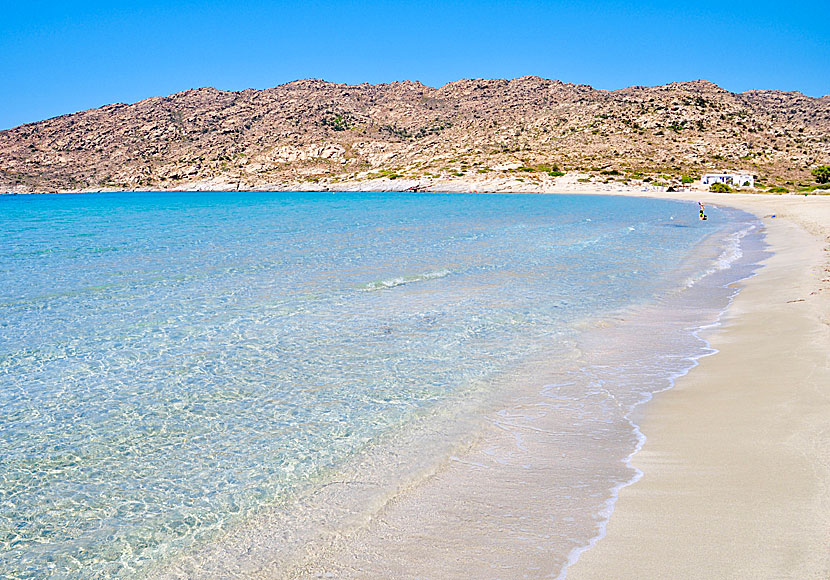 Manganari beach on the island of Ios in Greece.