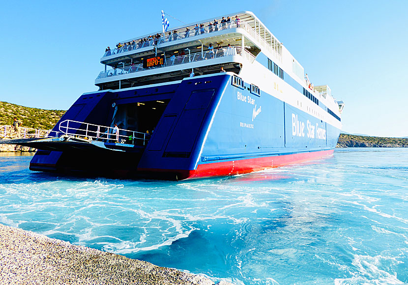 Blue Star Ferries go to Iraklia from Naxos every day during the summer.