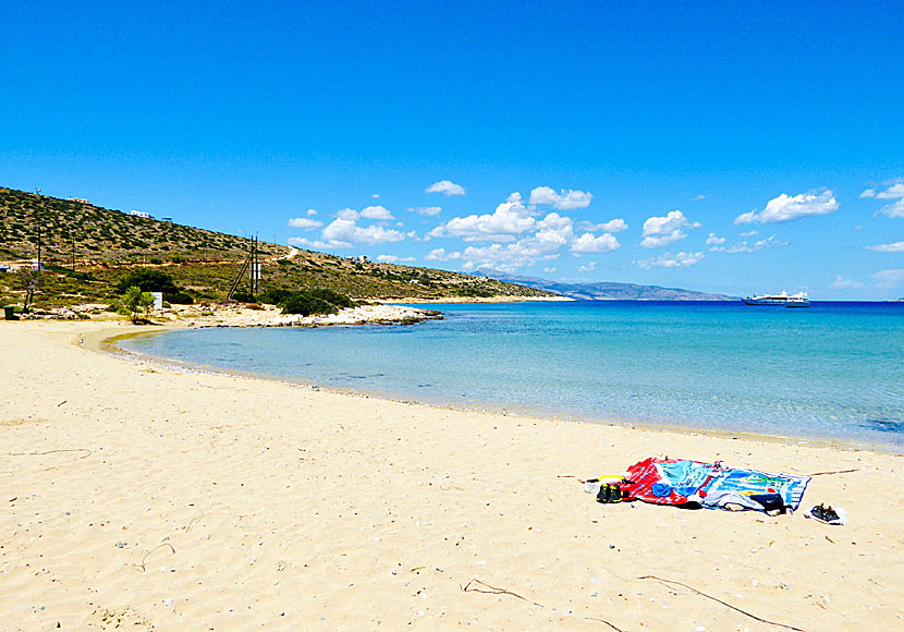 Livadi beach on Iraklia in the Cyclades.