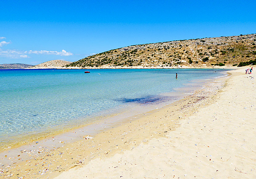 Livadi beach on Iraklia in the Small Cyclades.