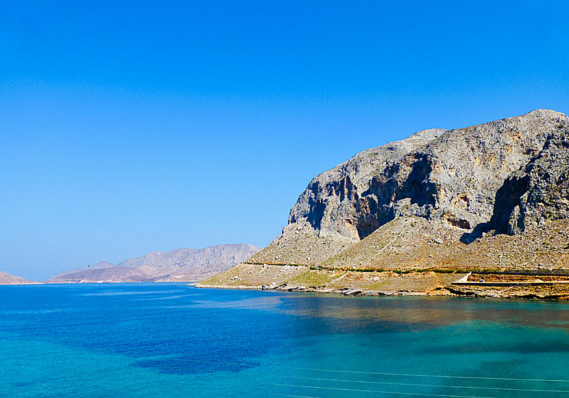 The limestone mountains between Massouri and Emporios on Kalymnos are truly impressive and perfect for mountain climbing.