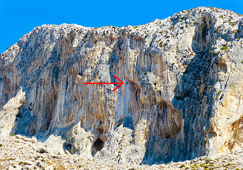 Mountaineers on the climber-friendly mountain of Kalymnos.