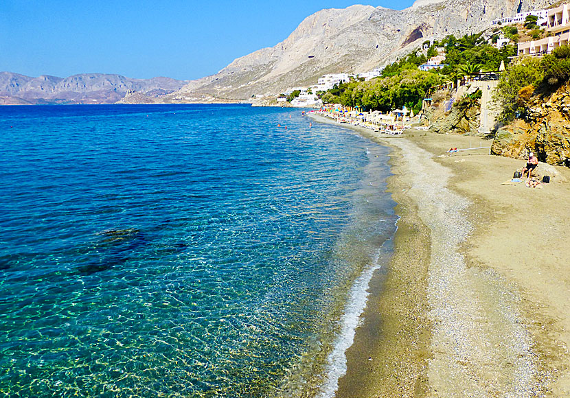 Massouri beach on Kalymnos in Greece.