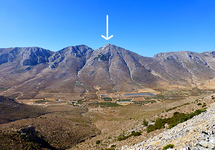 Profitis Elias is the highest mountain in Kalymnos and is located in the Vathy Valley.