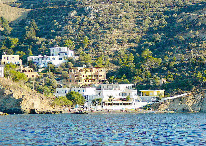 Melitsahas beach on Kalymnos in Greece.