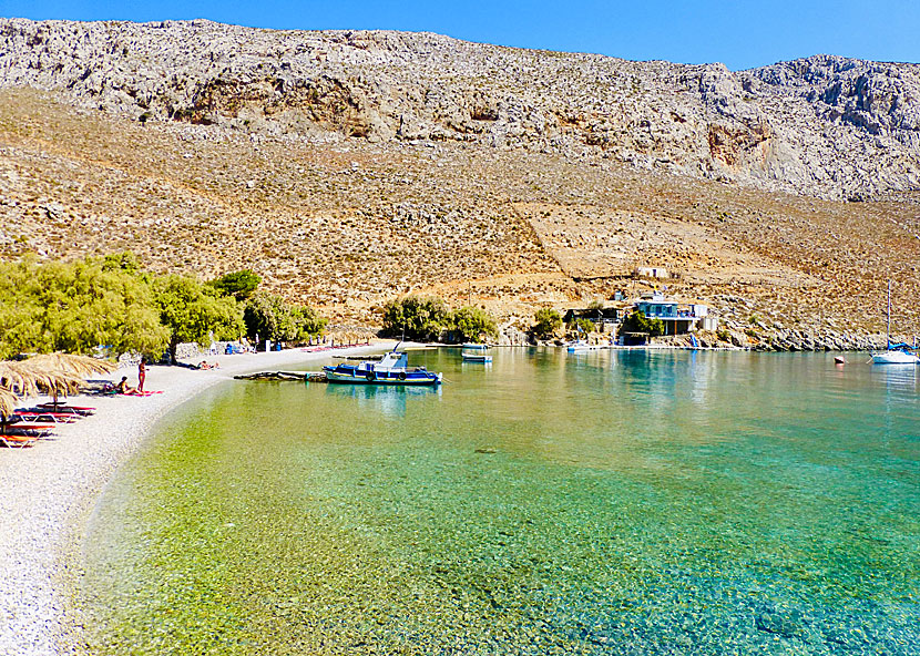 Palionisos beach on Kalymnos in Greece.
