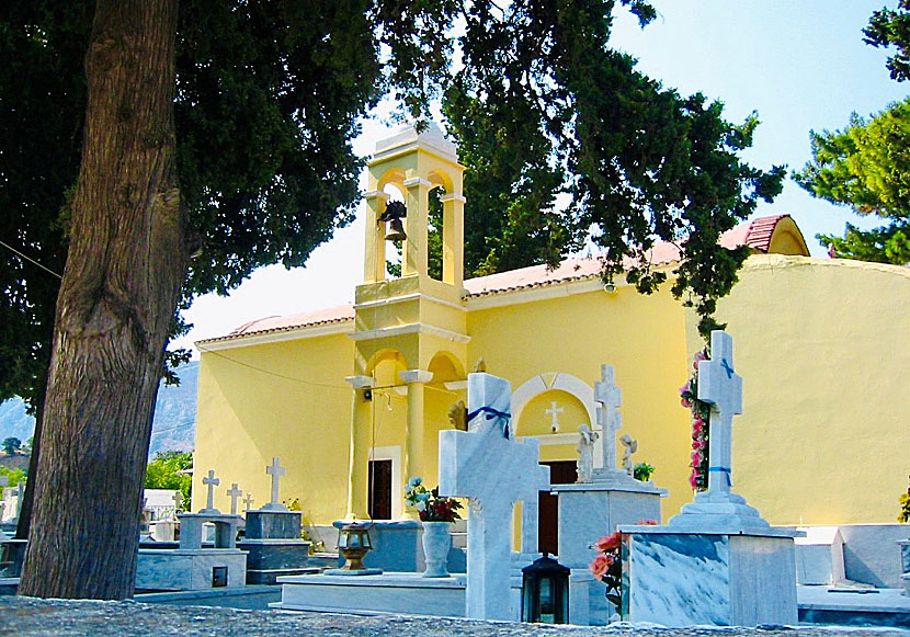 The large church in the small village of Platanos on Kalymnos.