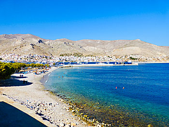 Pothia beach on Kalymnos.
