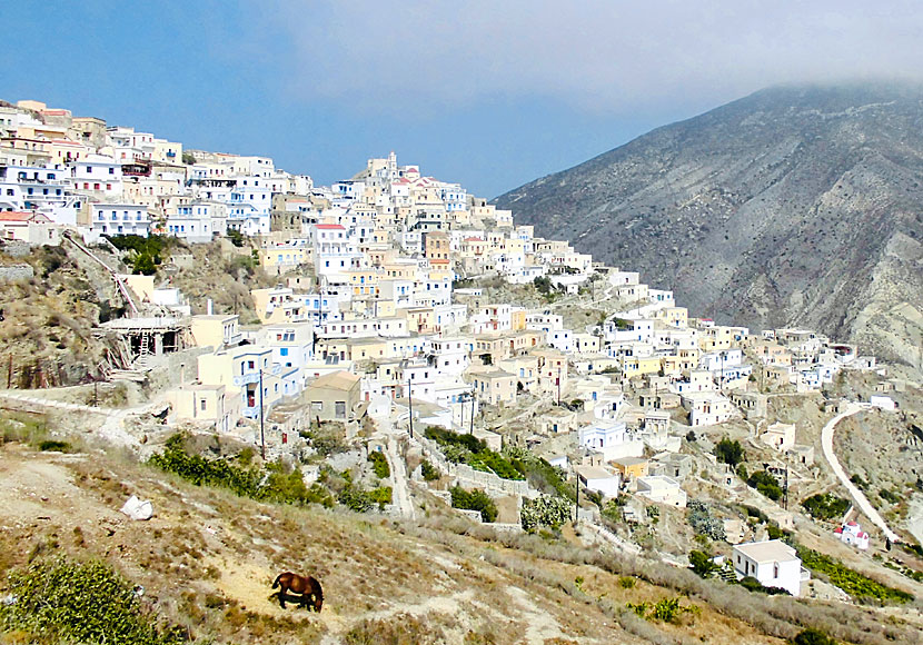 Don't miss the unique village of Olympos when you travel to Diafani on Karpathos in the Dodecanese.