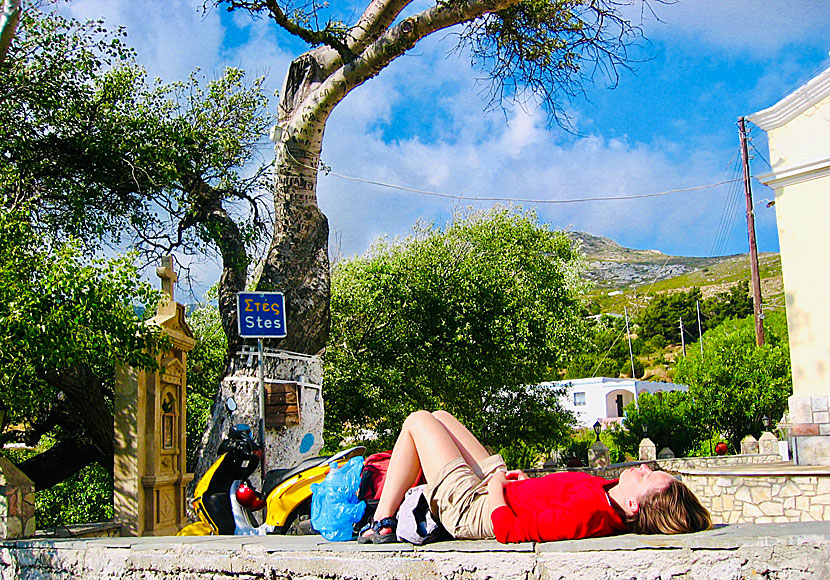 The peaceful village of Stes on Karpathos.