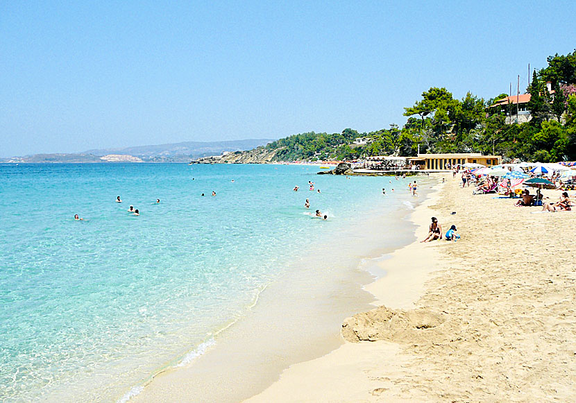 Platis Gialos beach in Lassi on Kefalonia.