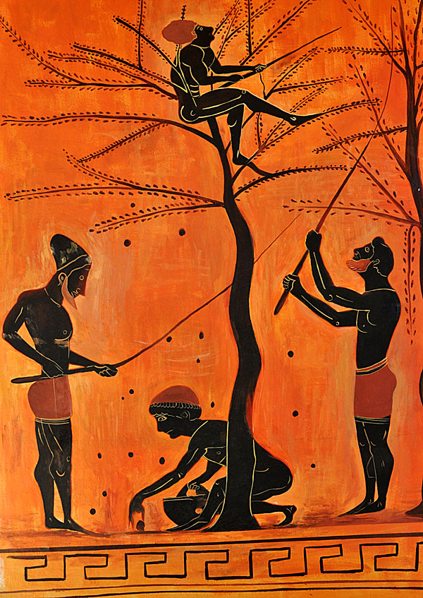 Mural painting in Greece that looks like coming from in Africa.