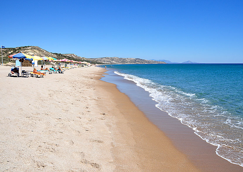 Sunny beach in Kos.