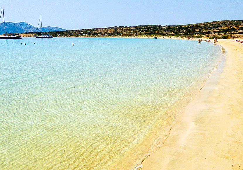 Pori beach at Koufonissi in Greece.