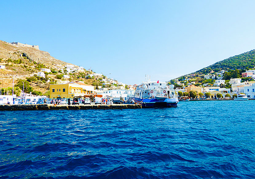 Kastro seen from the port of Agia Marina.