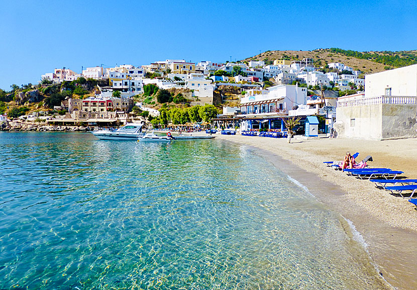 The best beaches on Leros. Panteli beach.