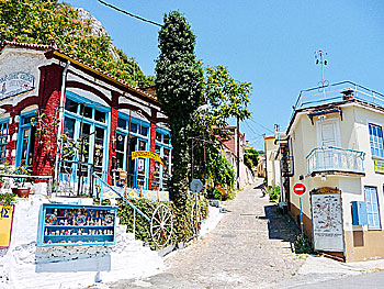 The village Agiassos on Lesvos.