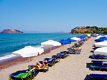 Anaxos beach on Lesvos.