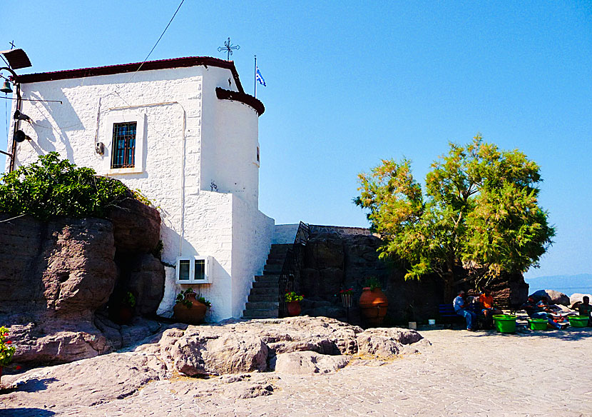 Church of the Mermaid Madonna in Skala Sikaminias, or Panagia Gorgona Church as it is also called.