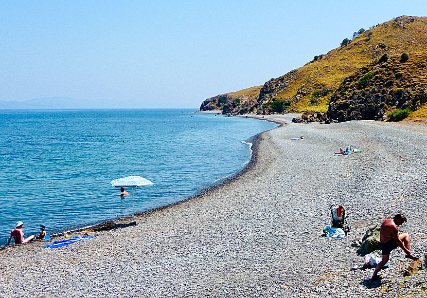 Anargyri beach in Eftalou. Lesvos.