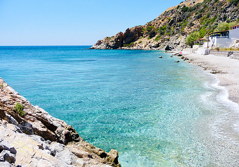 Melinda beach on Lesvos.