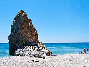 Melinda beach on Lesvos.