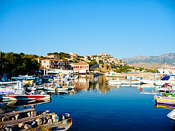 The village Molyvos on Lesvos.