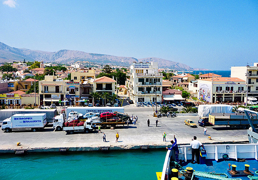 The port in Mytilini in Lesvos.