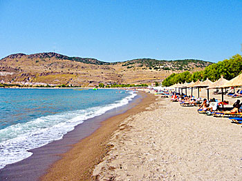 Petra beach on Lesvos.