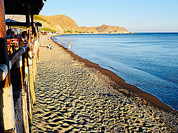 Skala Eressou beach on Lesvos.